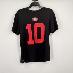 Nike San Francisco 49ers Jimmy Garoppolo #10 Black Shirt Men's Size XL
